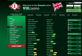 vixcasino lobby